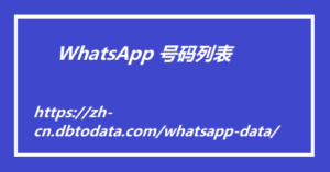 WhatsApp 号码列表